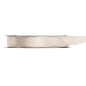 Off-white satijnen lint - 12 mm x 25 m