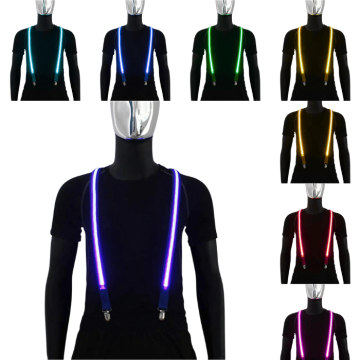 Paarse LED bretels neon