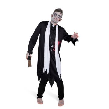 Zombie priester kostuum
