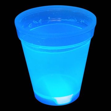 Self-luminescerende uv neon kop blauw - 350 ml