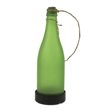 Flessen tuinlamp
