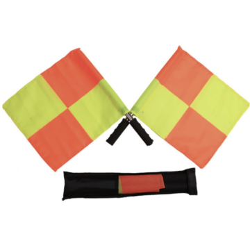 Scheidsrechter vlaggen set 2x 45x45 cm