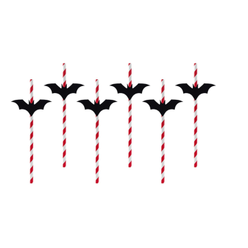 Vleermuis rietjes 6x