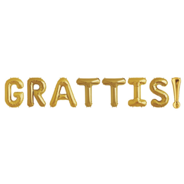 "GRATIS!" Folieballonnen in Goud - 40 cm