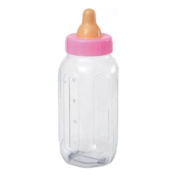 Babyfles voor babyshower roze
