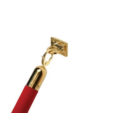 VIP afzetkoord wandbeugel goud
