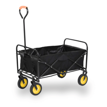 Opvouwbare bolderkar zwart 60 kg - 71x47x48 cm