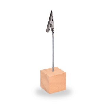 Tafelkaarthouder hout en metaal - 10 cm bundel