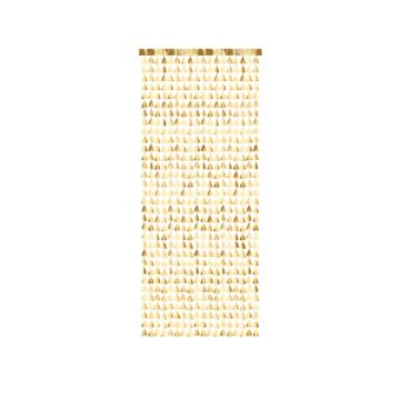Gouden kerstboom-achtergrond 100x245 cm