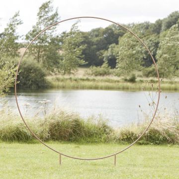 Huur ronde koperen standaard - 2 meter