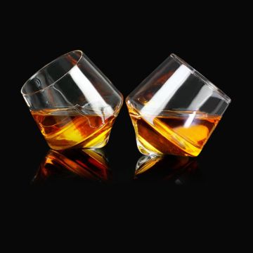 Rollend whiskyglas 2x - 6x9,5x10 cm