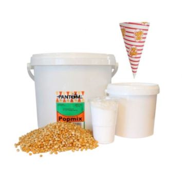 Popcorn feestpakket 250x porties alles inbegrepen.