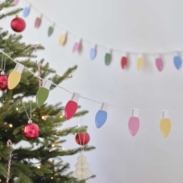 Kerstslinger kerstverlichting van papier 5 m