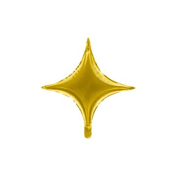 Stervormige folieballon goud 45 cm