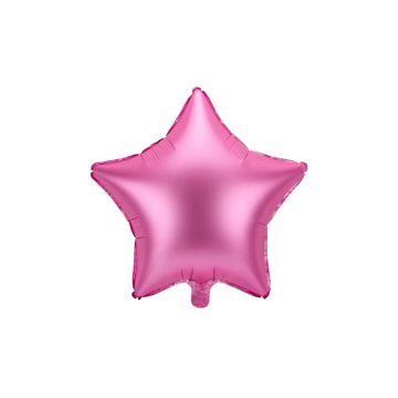 Stervormige folieballon roze 48 cm