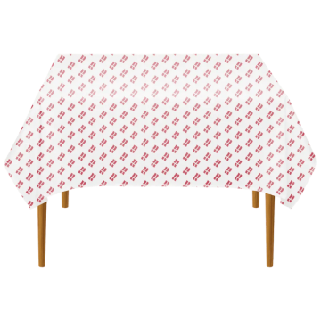 Dannebrog tafelkleed polyester - 140x240 cm