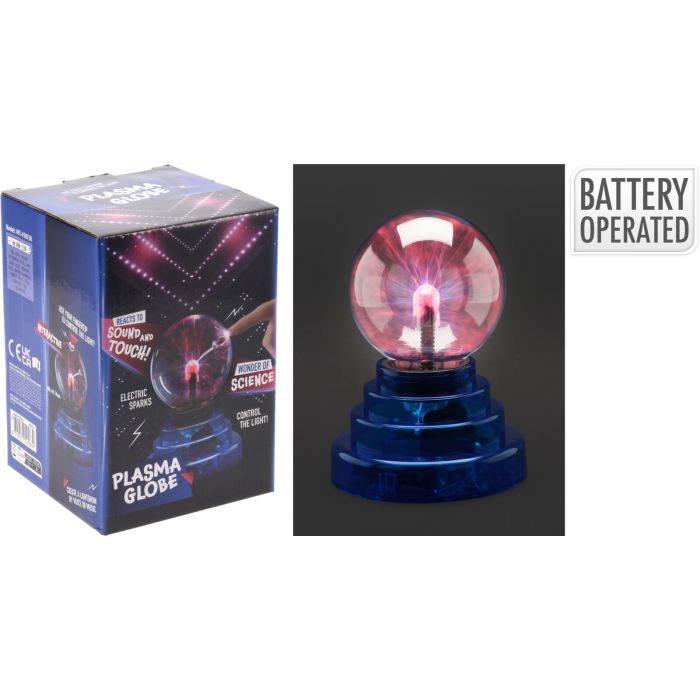 Batterij-aangedreven plasmakogel lamp H 14 cm