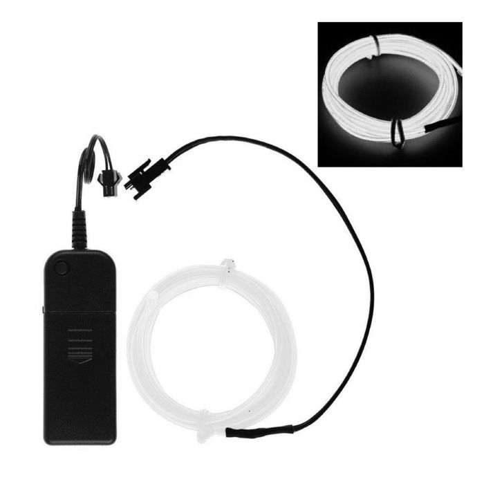 Neon LED draad 3 m wit