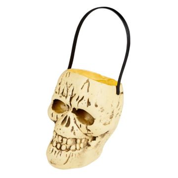 Halloween schedel emmer - 17x15 cm