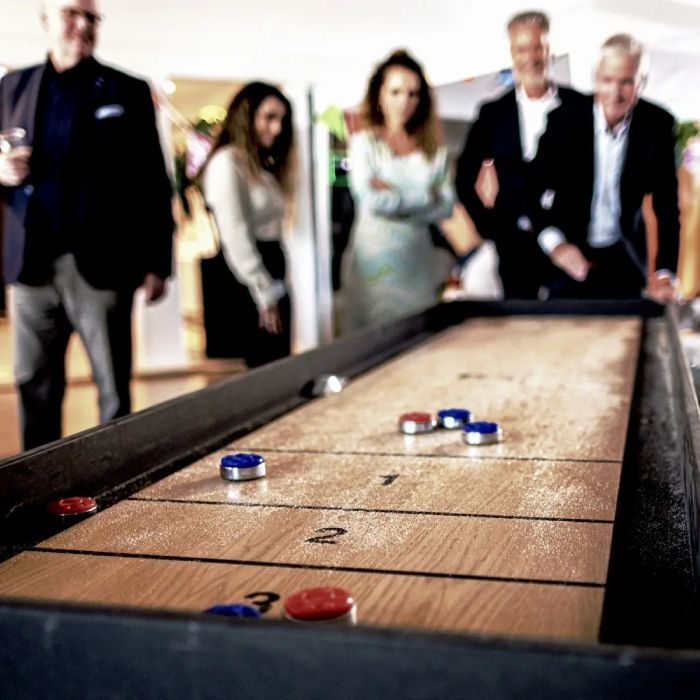 Verhuur van mega shuffleboard deluxe 280x75 cm 