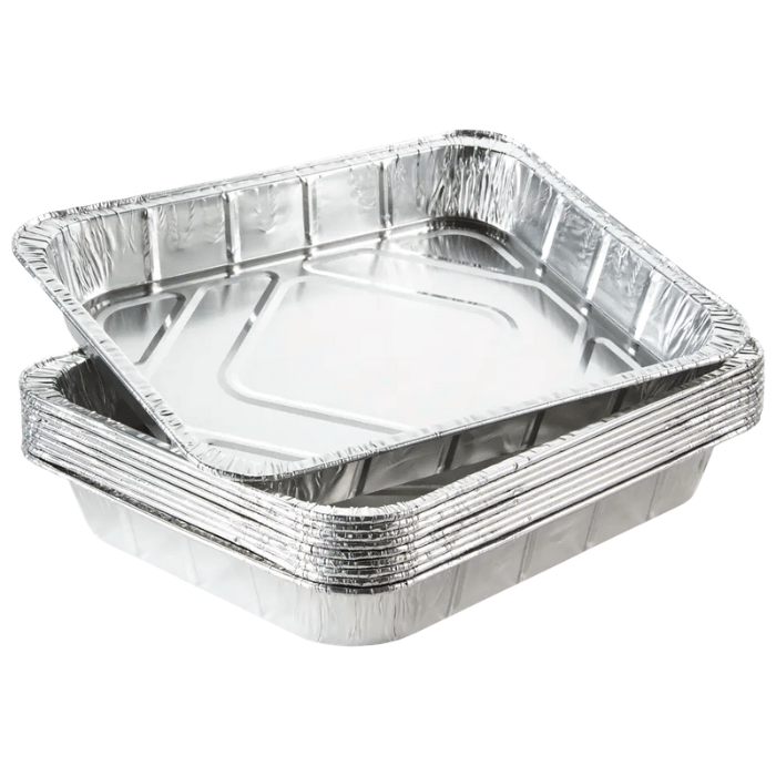 Folie bakjes 10x - 26 x 32 cm