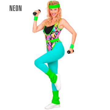 80's aerobic kostuum voor dames