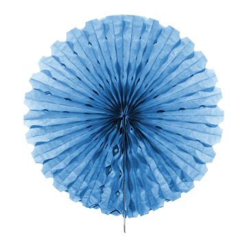 Lichtblauwe Honeycomb rozet - 45 cm