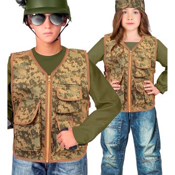 Tactische vest voor verkleedpartijen voor kinderen