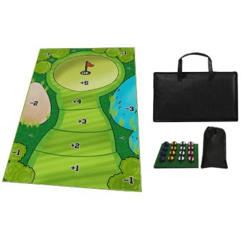 Golfmat 180x120 cm incl 16 klittenband ballen