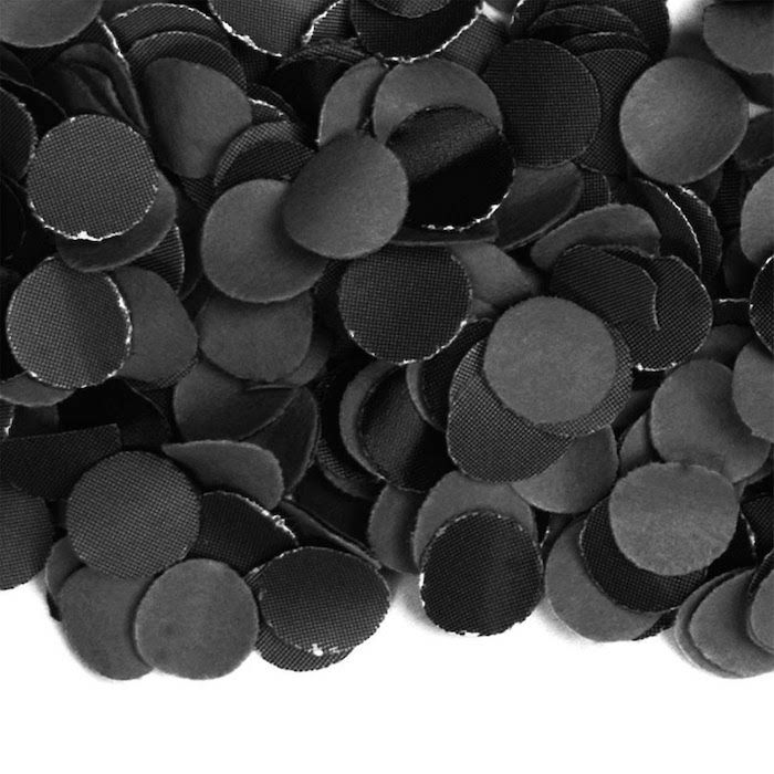 Zwarte losse confetti - 1 kg