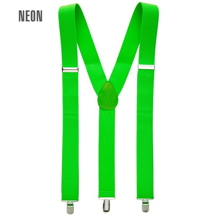 Neon groene bretels