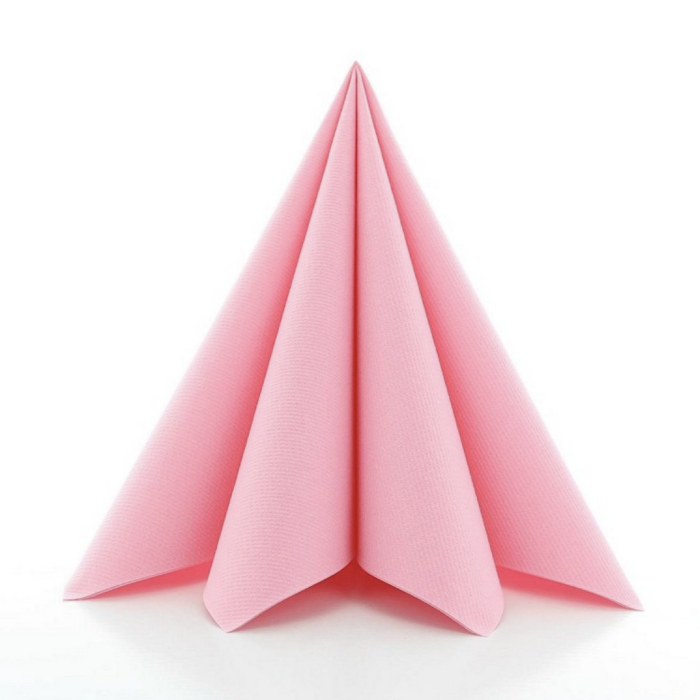 Luxe servetten roze 12x - 40x40 cm