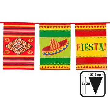 Mexicaanse fiesta plastic slinger - 10 m