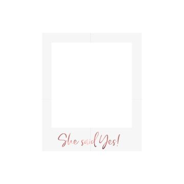 "She Said Yes!" Foto Ramme Rose Gold - 50 x 59,5 cm