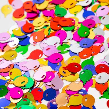 Multikleurige ballon tafelconfetti - 14 g