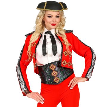 Matador kostuum met jas en riem voor dames