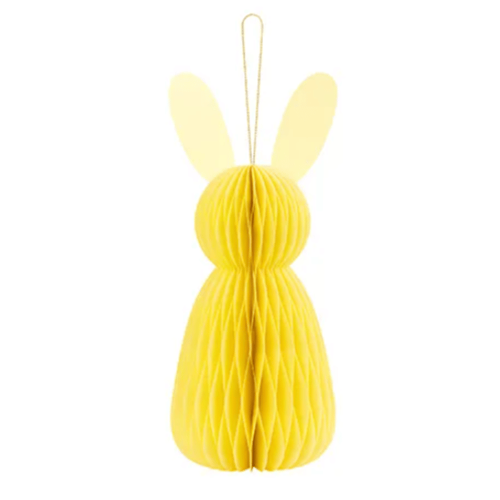 Gele konijn honeycomb - 30 cm
