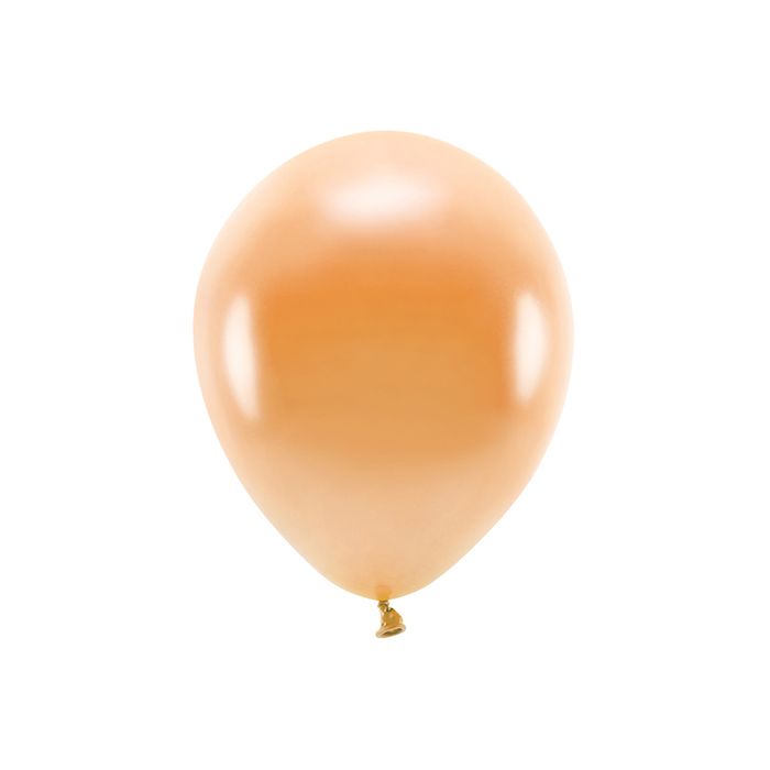 Metallic Oranje Ballonnen 10x - 30 cm