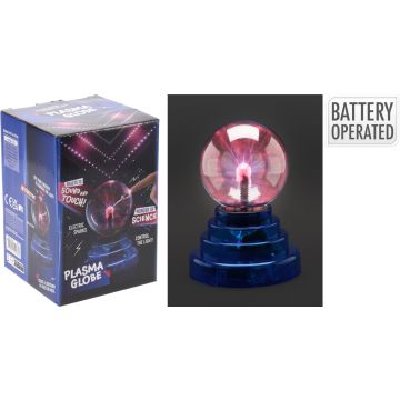 Batterij-aangedreven plasmakogel lamp H 14 cm