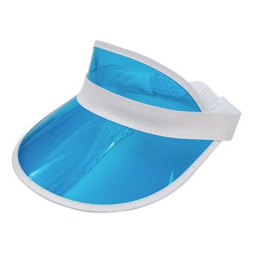 Zonneklep blauwe visier - onesize