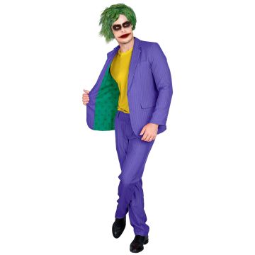 Griezelig clownkostuum - jasje en broek