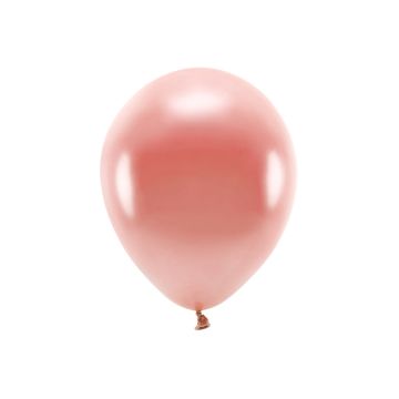Metallic Roségouden Ballonnen 10x - 30 cm 