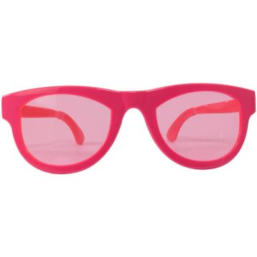 XXL neon pink zonnebril - 32x10 cm
