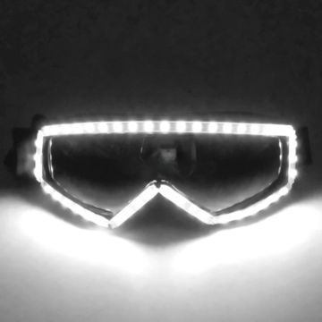 LED brillen neon wit